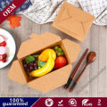 Disposable Eco Friendly Custom Logo Printed Food Grade Kraft White Paper Box for Food Packaging